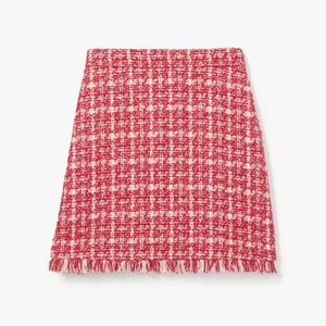 Kate Spade Pink Tweed Skirt Size 12